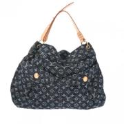 Louis Vuitton Vintage Pre-owned Tyg louis-vuitton-vskor Blue, Dam