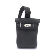 Hermès Vintage Pre-owned Laeder crossbodyvskor Black, Herr