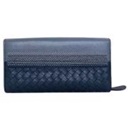 Bottega Veneta Vintage Pre-owned Laeder plnbcker Blue, Dam