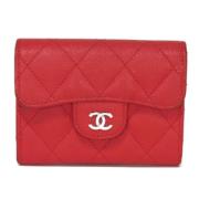 Chanel Vintage Pre-owned Laeder plnbcker Red, Dam