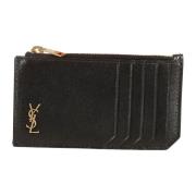 Saint Laurent Svarta Plånböcker YSL PCC Tiny MO Black, Herr