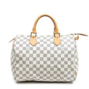 Louis Vuitton Vintage Pre-owned Belagd canvas handvskor White, Dam