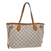 Louis Vuitton Vintage Pre-owned Canvas axelremsvskor White, Dam