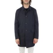 Aquascutum Blå Vattentät Trenchcoat för Män Blue, Herr