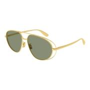 Bottega Veneta Bv1344S 001 Sunglasses Yellow, Unisex