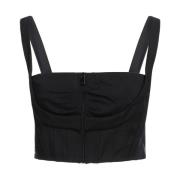 Pinko Framre Dragkedja Ullblandningstopp Black, Dam