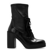 Stuart Weitzman Klackankelstövlar Everitt Black, Dam