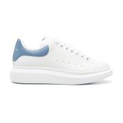 Alexander McQueen Blå Panel Läder Sneakers Blue, Herr