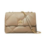 Tory Burch Diamantquiltad axelväska Beige, Dam