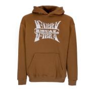 Usual Teamwork Hoodie Långärmad Sweatshirt Brown, Herr