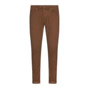 Dondup Brun Skinny Fit Five-Pocket Byxor Brown, Herr