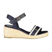 Tommy Hilfiger Blå ankelrem sandal med logotyp Blue, Dam