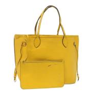 Louis Vuitton Vintage Pre-owned Laeder axelremsvskor Yellow, Dam