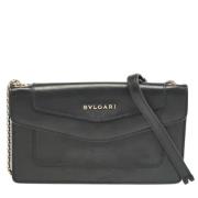 Bvlgari Vintage Pre-owned Laeder kuvertvskor Black, Dam