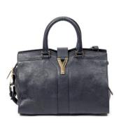 Yves Saint Laurent Vintage Pre-owned Laeder handvskor Blue, Dam