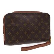 Louis Vuitton Vintage Pre-owned Canvas kuvertvskor Brown, Dam