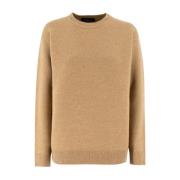 Fabiana Filippi Paljettstickad Jumper Brown, Dam