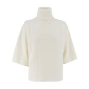 Fabiana Filippi Mohair Oversize Stickad Tröja White, Dam