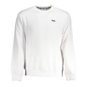 Fila Vit Sweatshirt med Långa ärmar Broderad Logotyp White, Herr