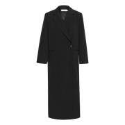 InWear Svart Lång Blazer Jacka Black, Dam