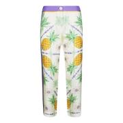 Franco Ferrari Ananas Tryck Byxor Multicolor, Dam