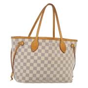 Louis Vuitton Vintage Pre-owned Canvas axelremsvskor White, Dam