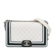 Chanel Vintage Pre-owned Laeder axelremsvskor White, Dam