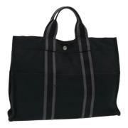 Hermès Vintage Pre-owned Canvas totevskor Black, Dam