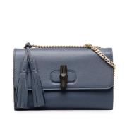 Gucci Vintage Pre-owned Laeder handvskor Blue, Dam