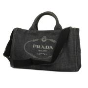 Prada Vintage Pre-owned Denim prada-vskor Black, Dam