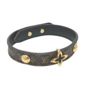 Louis Vuitton Vintage Pre-owned Tyg armband Brown, Dam