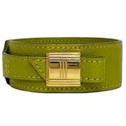 Hermès Vintage Pre-owned Laeder armband Green, Dam