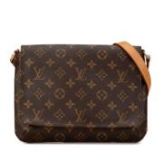 Louis Vuitton Vintage Pre-owned Canvas louis-vuitton-vskor Brown, Dam