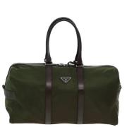 Prada Vintage Pre-owned Tyg resvskor Green, Dam