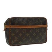 Louis Vuitton Vintage Pre-owned Canvas kuvertvskor Brown, Dam