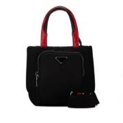 Prada Vintage Pre-owned Nylon prada-vskor Black, Dam