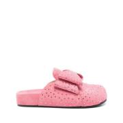 Mach & Mach Rosa Strass Sliders Pink, Dam