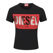 Diesel Multifärgad T-shirt för kvinnor Black, Dam