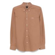 Hugo Boss Slim Fit 'H-Roan' Skjorta Brown, Herr