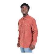 Levi's Röd Western Casual Skjorta för Män Pink, Herr