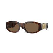 Versace Stiliga solglasögon för modeentusiaster Brown, Unisex