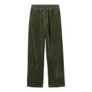 Carhartt Wip Grön Corduroy Wide Ribbed Byxor Green, Herr