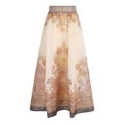 Zimmermann Neutrala Kjolar Kollektion Aw24 Multicolor, Dam