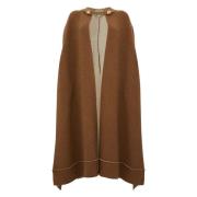 Stella McCartney Beige Ullcape med Kedjelåsning Beige, Dam