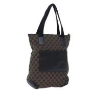 Gucci Vintage Pre-owned Canvas totevskor Brown, Dam