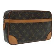 Louis Vuitton Vintage Pre-owned Canvas kuvertvskor Brown, Dam