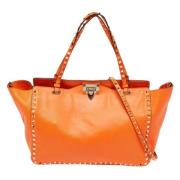 Valentino Vintage Pre-owned Laeder handvskor Orange, Dam