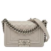 Chanel Vintage Pre-owned Laeder chanel-vskor Gray, Dam