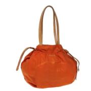 Prada Vintage Pre-owned Nylon prada-vskor Orange, Dam