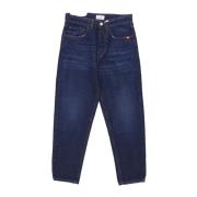 Amish Slim Fit Denim Jeans Blue, Herr